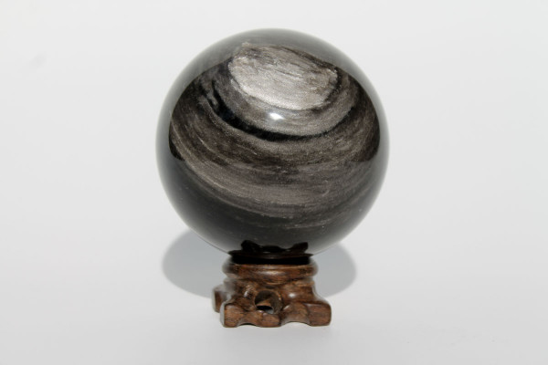 Магический шар из серебряного обсидиана, Армения
