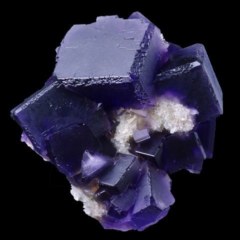 Фиолетовый флюорит из Бербеса, Испания. 